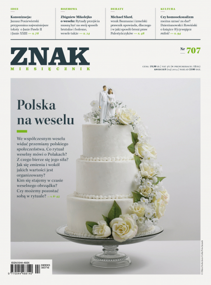 Miesięcznik „ZNAK”, kwiecień 2014, nr 707 -  | okładka