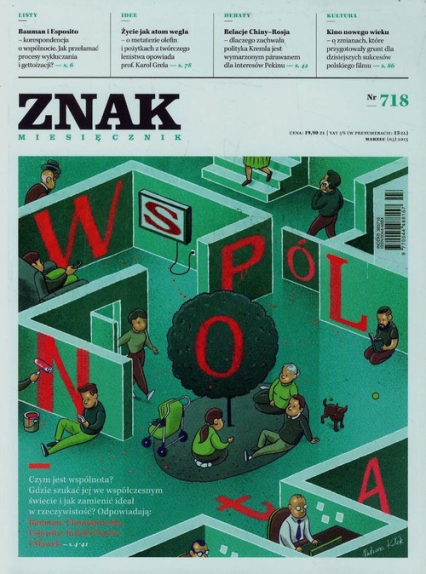 Miesięcznik „ZNAK”, marzec 2015, nr 718 -  | okładka