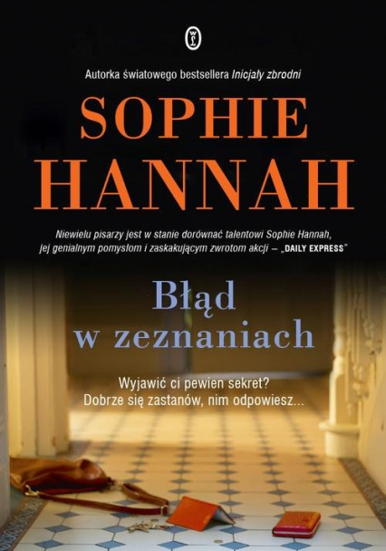 Błąd w zeznaniach - Sophie Hannah | okładka