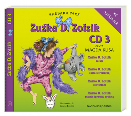 Zuźka D. Zołzik. Audiobook - Barbara Park | okładka