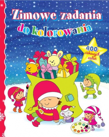 Zimowe zadania do kolorowania - Wiśniewska Anna, Wiśniewski Krzysztof | okładka