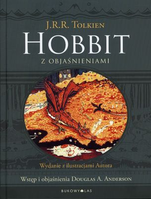 Hobbit z objaśnieniami. Wydanie z ilustracjami Autora - J.R.R. Tolkien | okładka