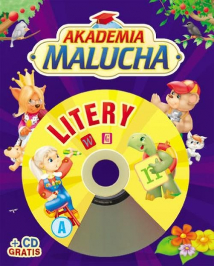 Akademia malucha. Litery z płytą CD - Urszula Kozłowska | okładka
