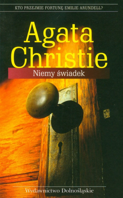 Niemy świadek - Agata Christie | okładka