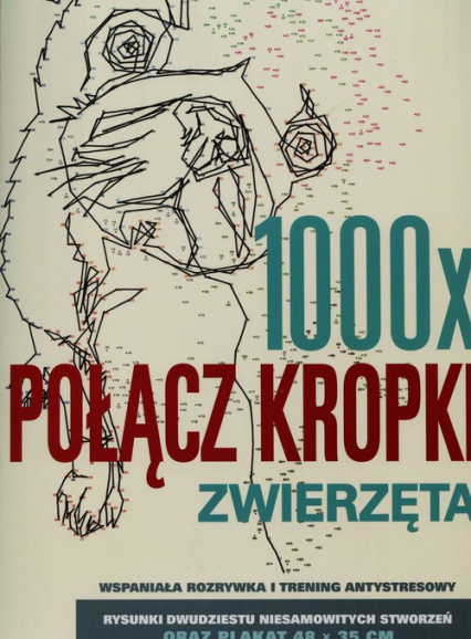 1000 x połącz kropki Zwierzęta - Thomas Pavitte | okładka