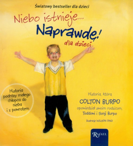 Niebo istnieje naprawdę dla dzieci - Colton Burpo | okładka