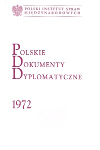 Polskie dokumenty dyplomatyczne 1972 -  | okładka