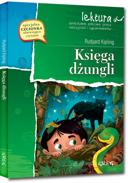 Księga dżungli Lektura z opracowaniem - Kipling Rudyard | okładka