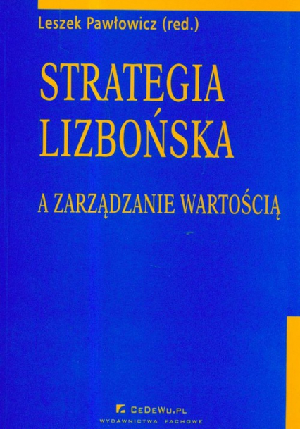 Strategia lizbońska a zarządzanie wartością -  | okładka