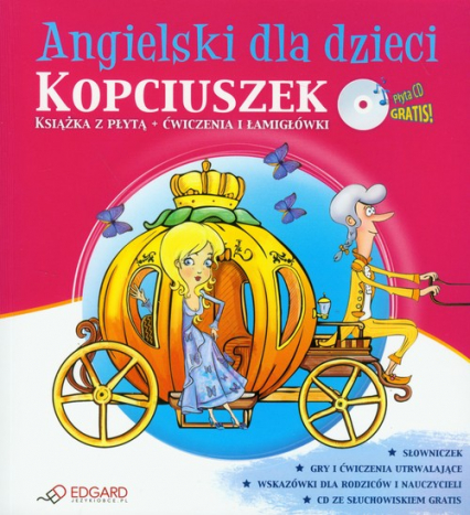 Angielski dla dzieci Kopciuszek z płytą CD -  | okładka