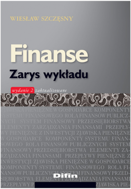 Finanse Zarys wykładu - Szczęsny Wiesław | okładka
