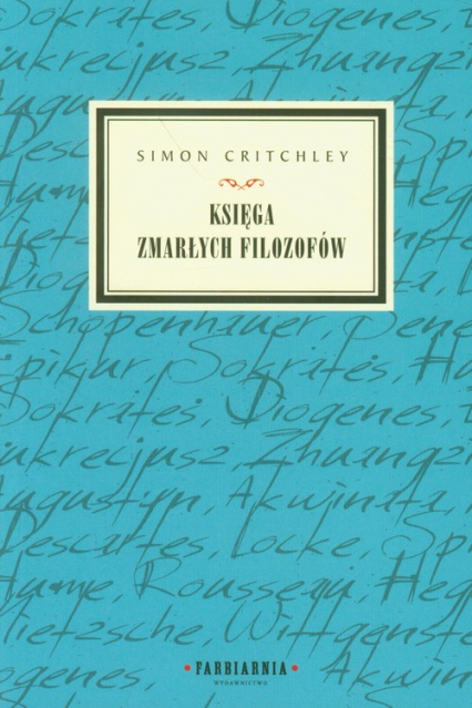 Księga zmarłych filozofów - Simon Critchley | okładka