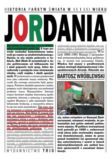Jordania Historia państw świata w XX i XXI wieku - Bartosz Wróblewski | okładka