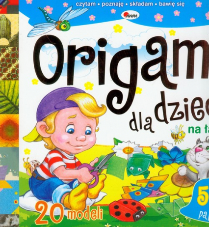Origami dla dzieci Na łące czytam, poznaję, składam, bawię się -  | okładka