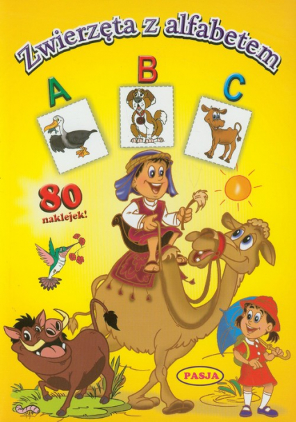 Zwierzęta z alfabetem 80 naklejek -  | okładka