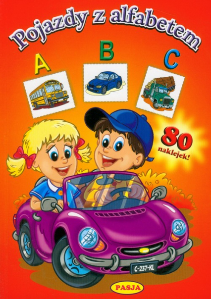 Pojazdy z alfabetem 80 naklejek -  | okładka