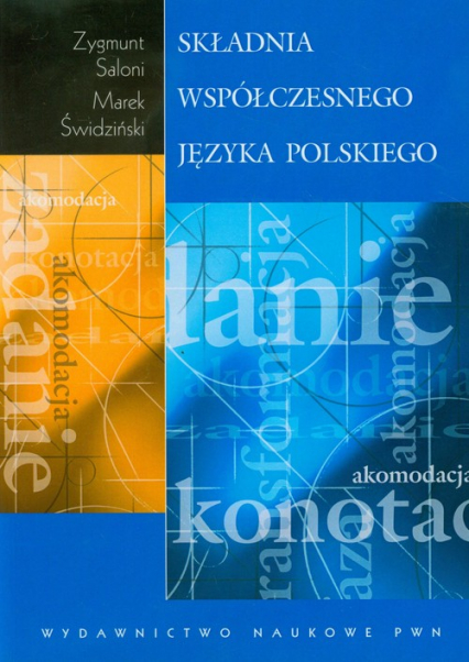 Składnia współczesnego języka polskiego - Saloni Zygmunt, Świdziński Marek | okładka