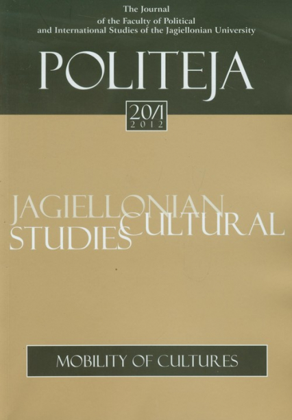 Politeja 20/1 (2/1/2012) Mobility of cultures -  | okładka