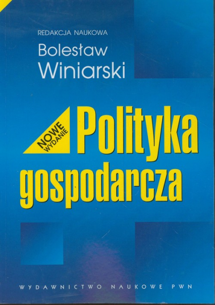 Polityka gospodarcza - Bolesław Winiarski | okładka