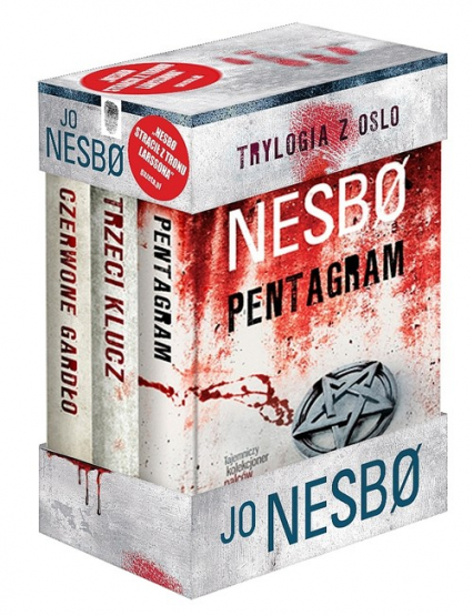 Trylogia z Oslo Czerwone gardło / Trzeci klucz / Pentagram Pakiet - Jo Nesbo | okładka