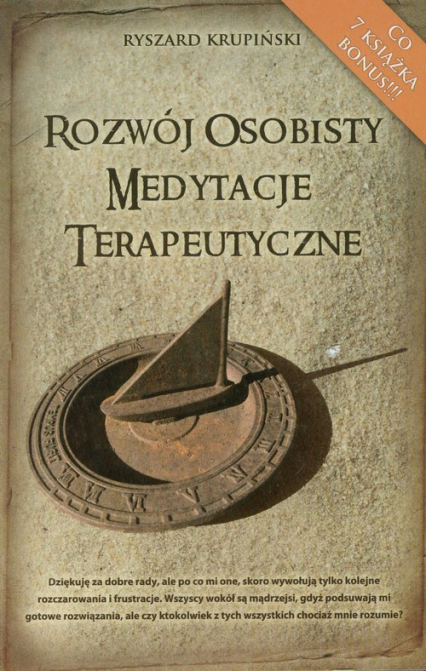Rozwój osobisty medytacje terapeutyczne - Ryszard Krupiński | okładka