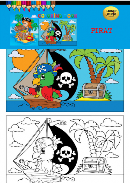 Kolorowanka Pirat -  | okładka