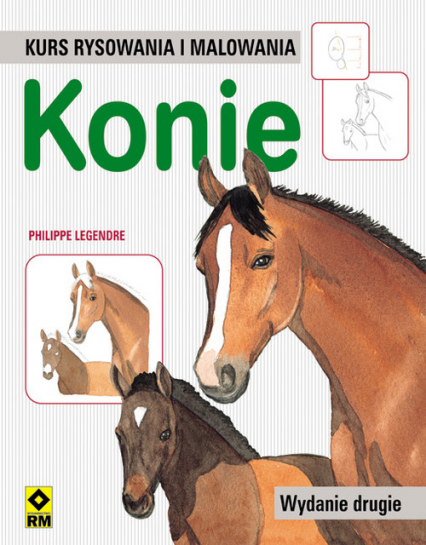 Kurs rysowania i malowania Konie - Legendre Philippe | okładka
