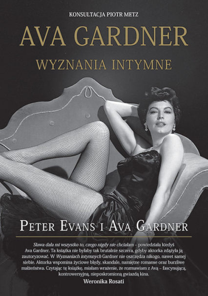 Ava Gardner wyznania intymne - Evans Peter, Gardner Ava | okładka