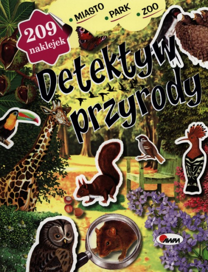 Detektyw przyrody miasto park Zoo 209 naklejek -  | okładka