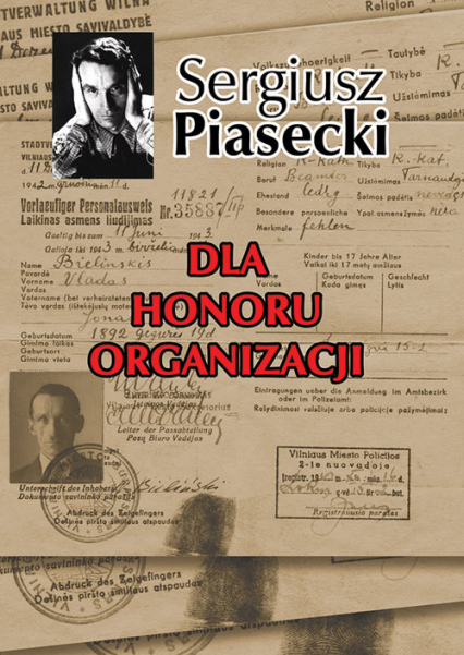 Dla honoru organizacji - Sergiusz Piasecki | okładka