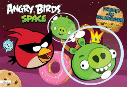 Angry Birds Space Plakaty do kolorowania z naklejkami -  | okładka