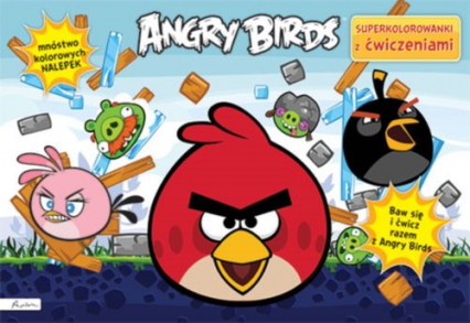 Angry Birds Superkolorowanki z ćwiczeniami -  | okładka