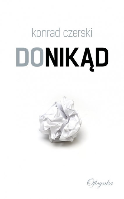 Donikąd - Konrad Czerski | okładka