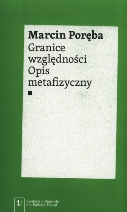 Granice względności Opis metafizyczny - Marcin Poręba | okładka