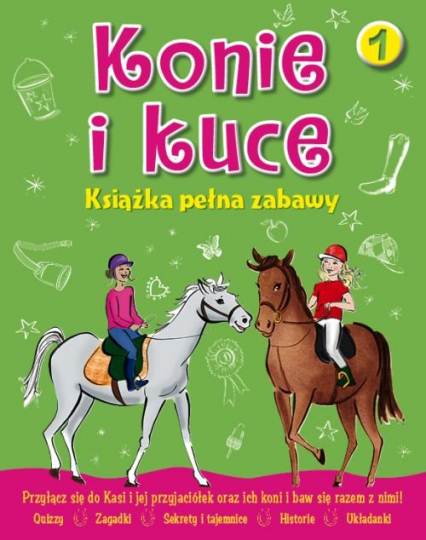 Konie i kuce Książka pełna zabaw 1 -  | okładka