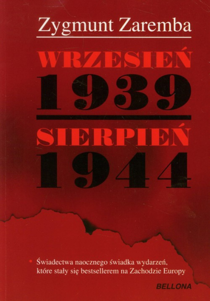 Wrzesień 1939 Sierpień 1944 - Zygmunt Zaremba | okładka