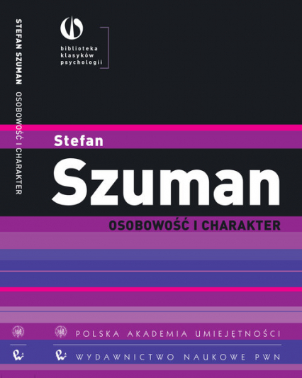 Osobowość i charakter - Stefan Szuman | okładka