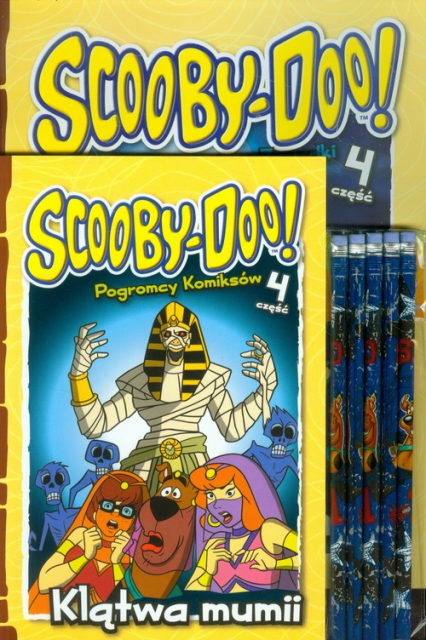 Scooby Doo Klątwa mumii + ołówki Zestaw 2 książek + ołówki z gumką -  | okładka