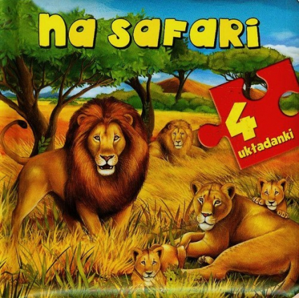 Na safari 4 układanki - Anna Wiśniewska | okładka