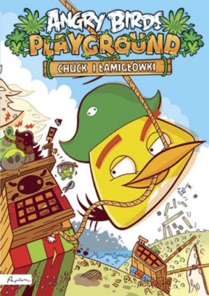Angry Birds Playground Chuck i łamigłówki Książka z naklejkami -  | okładka