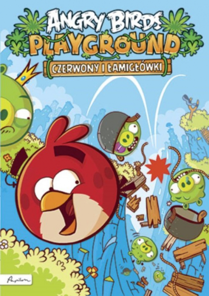 Angry Birds Playground Czerwony i łamigłówki Książka z naklejkami -  | okładka