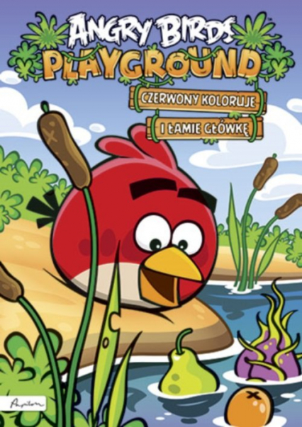 Angry Birds Playground Czerwony koloruje i łamie główkę Książka z naklejkami -  | okładka