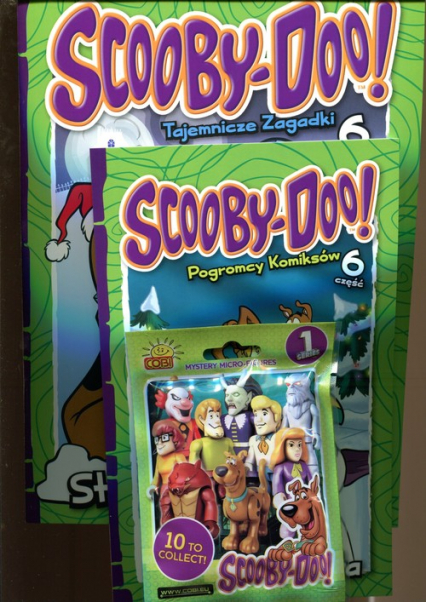 Scooby Doo Tajemnicze zagadki część 6 Zestaw dwóch książek i zabawka Straszne święta Pogromcy Komiksów -  | okładka