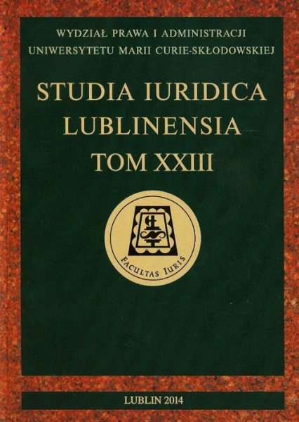 Studia Iuridica Tom 23 -  | okładka