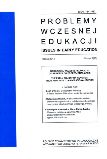 Problemy wczesnej edukacji Nr 2  2014 rok Rok X 2014 Nr 2 (25) -  | okładka