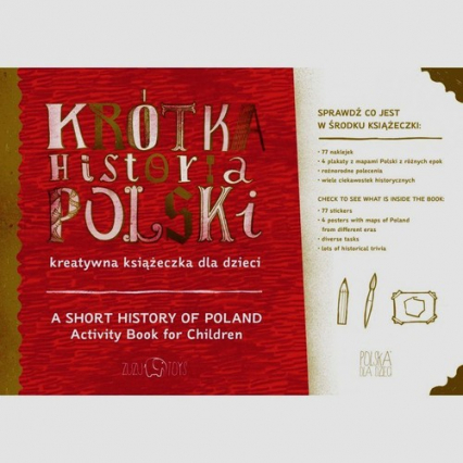 Krótka Historia Polski kreatywna książeczka dla dzieci - Diana Karpowicza | okładka