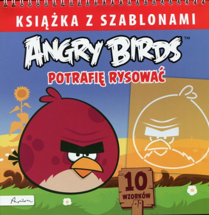 Angry Birds Książka z szablonami Potrafię rysować -  | okładka