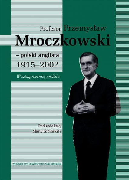 Profesor Przemysław Mroczkowski polski anglista 1915-2002 -  | okładka