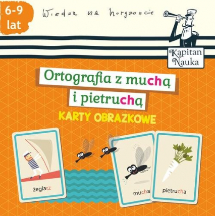 Karty obrazkowe Ortografia z muchą i pietruchą 6-9 lat - Bożena Dybowska | okładka