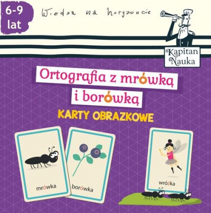 Karty obrazkowe Ortografia z mrówką i borówką 6-9 lat - Bożena Dybowska | okładka